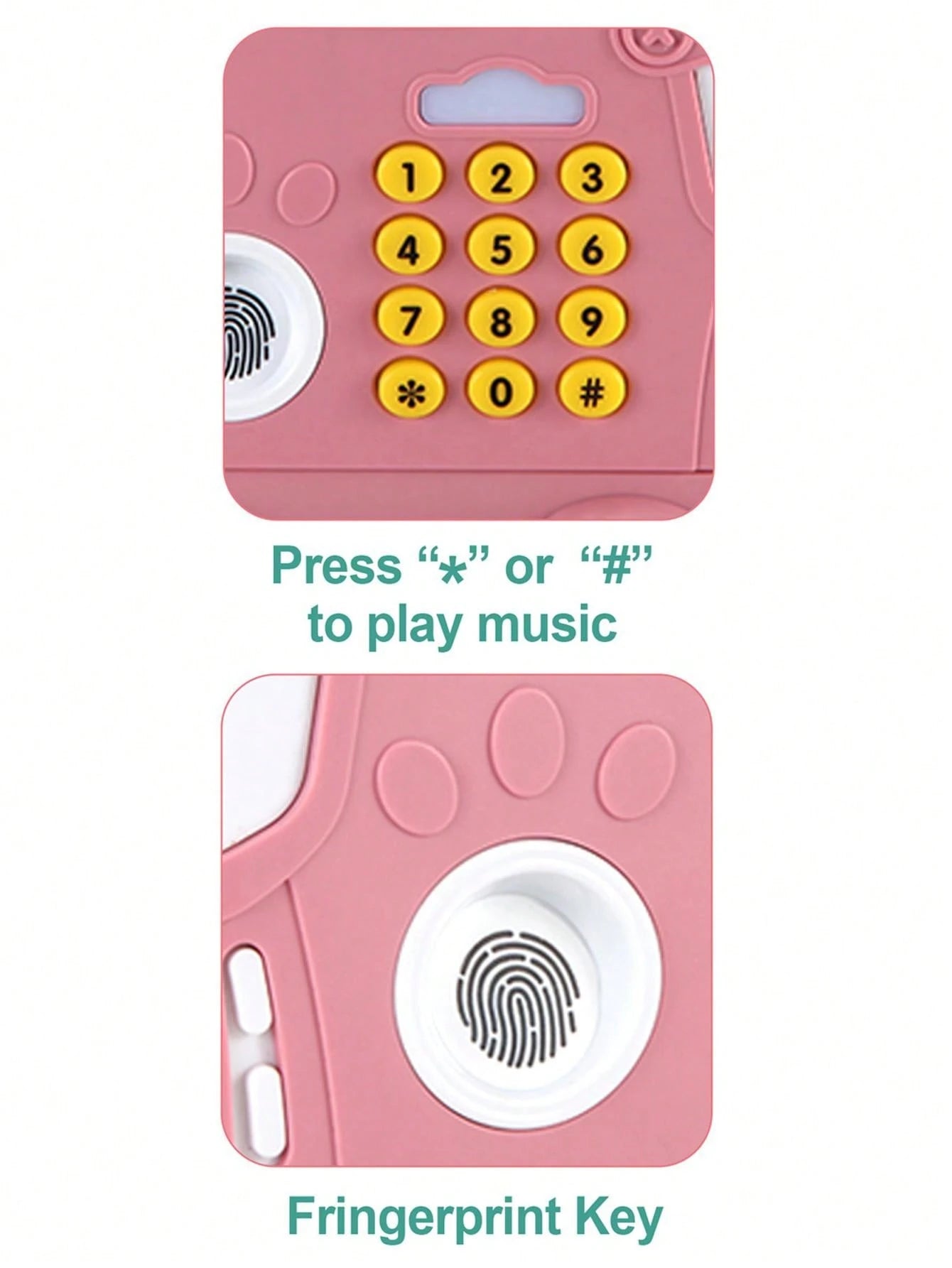Musical Money Saving Box with Fingerprint Sensor