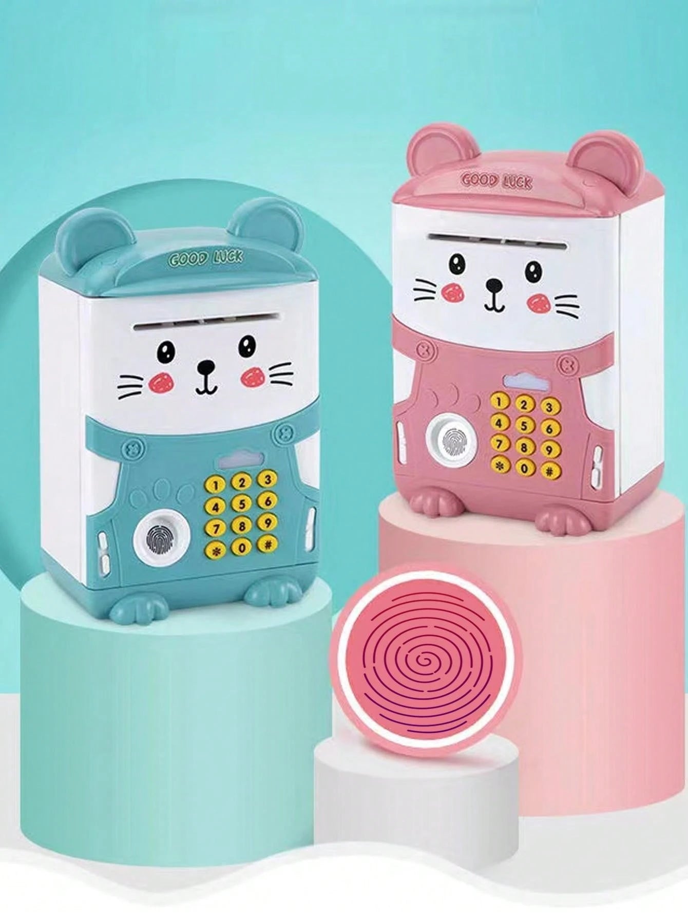 Musical Money Saving Box with Fingerprint Sensor