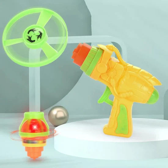 2in1 Spinning Top AND Flying Discs Launcher Play Set