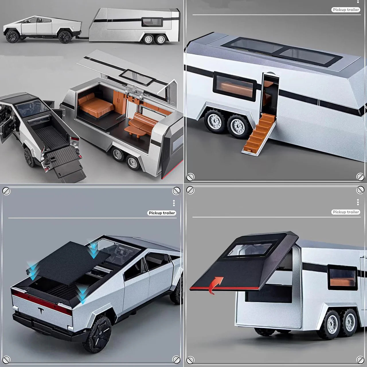 1/32 Tesla Cyber truck Pickup Alloy Car