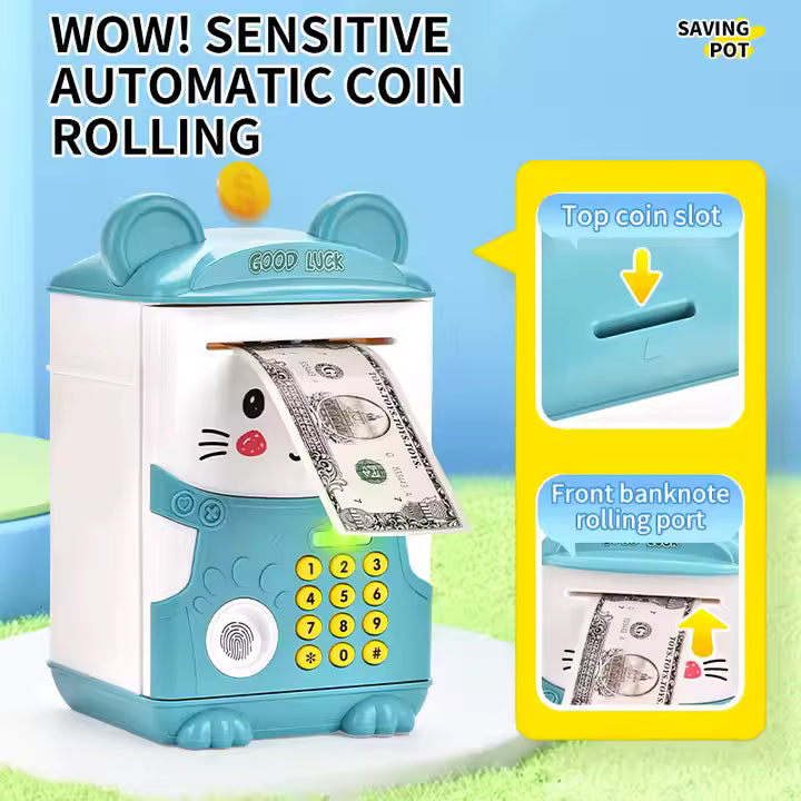 Musical Money Saving Box with Fingerprint Sensor