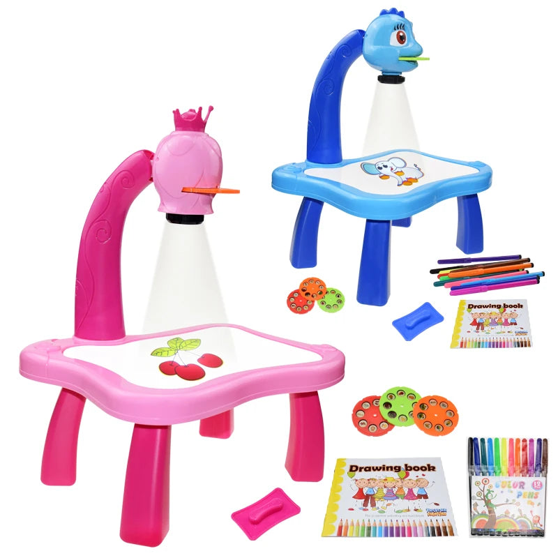 Led Projector Art Drawing Table Toys for Kids