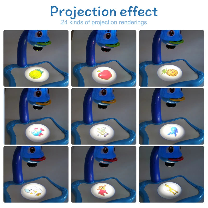 Led Projector Art Drawing Table Toys for Kids