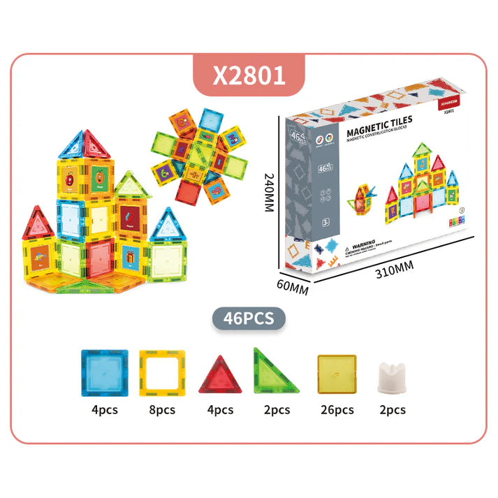 Magnetic construcation blocks 46-PCS
