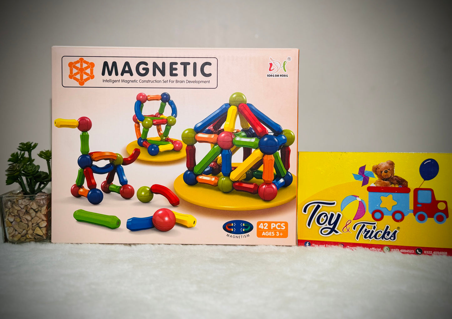 Magnetic building blocks-42PCS