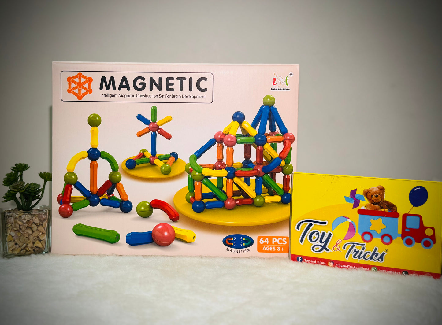 Magnetic building blocks-64PCS