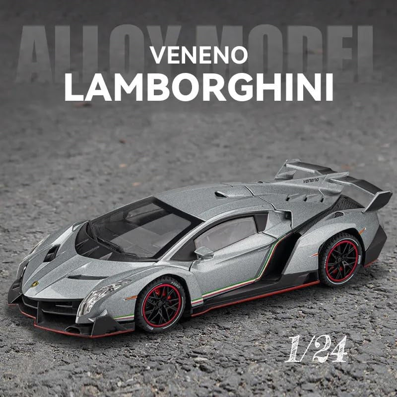 1:24 Scale Die-Cast Lamborghini Veneno Horn & Smoke