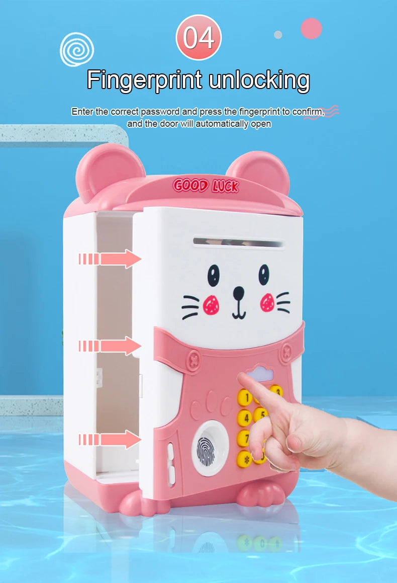 Musical Money Saving Box with Fingerprint Sensor