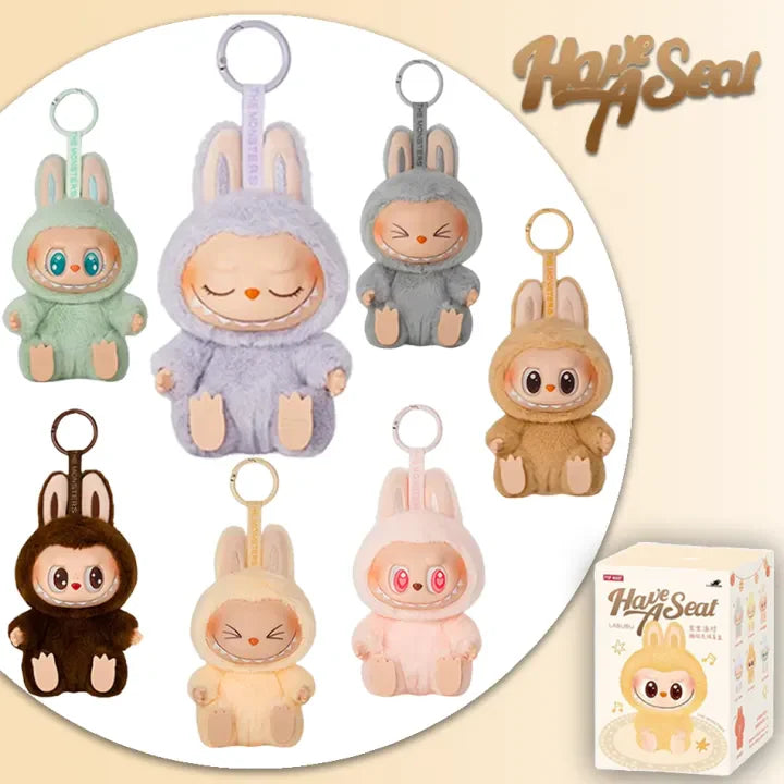 Viral Labubu Have a Seat – Monster Keychain Blind Box