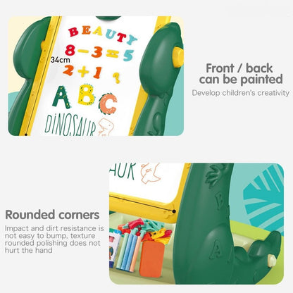 3-in-1 Easel (Black Board and White Board) – Dino