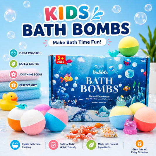 Kids Surprise Bath Bomb – 1 Pc Colorful Fizzy Bath Bombs