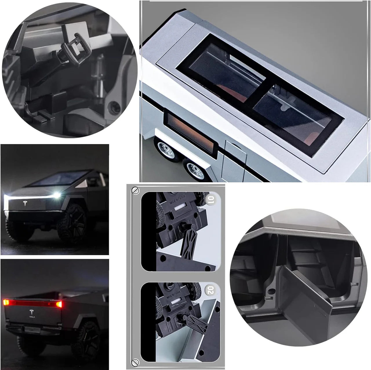 1/32 Tesla Cyber truck Pickup Alloy Car
