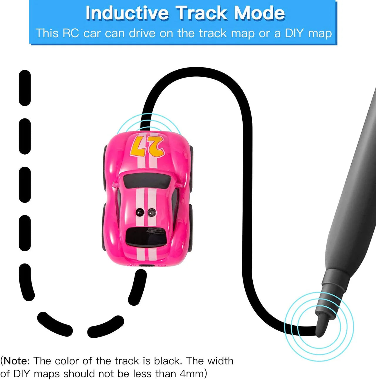 2.4G Electric Mini Remote Control Follow Up Sensor Car
