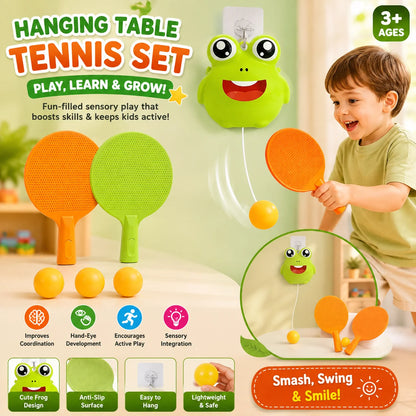 Frog Hanging Table Tennis Adjustable Play Set