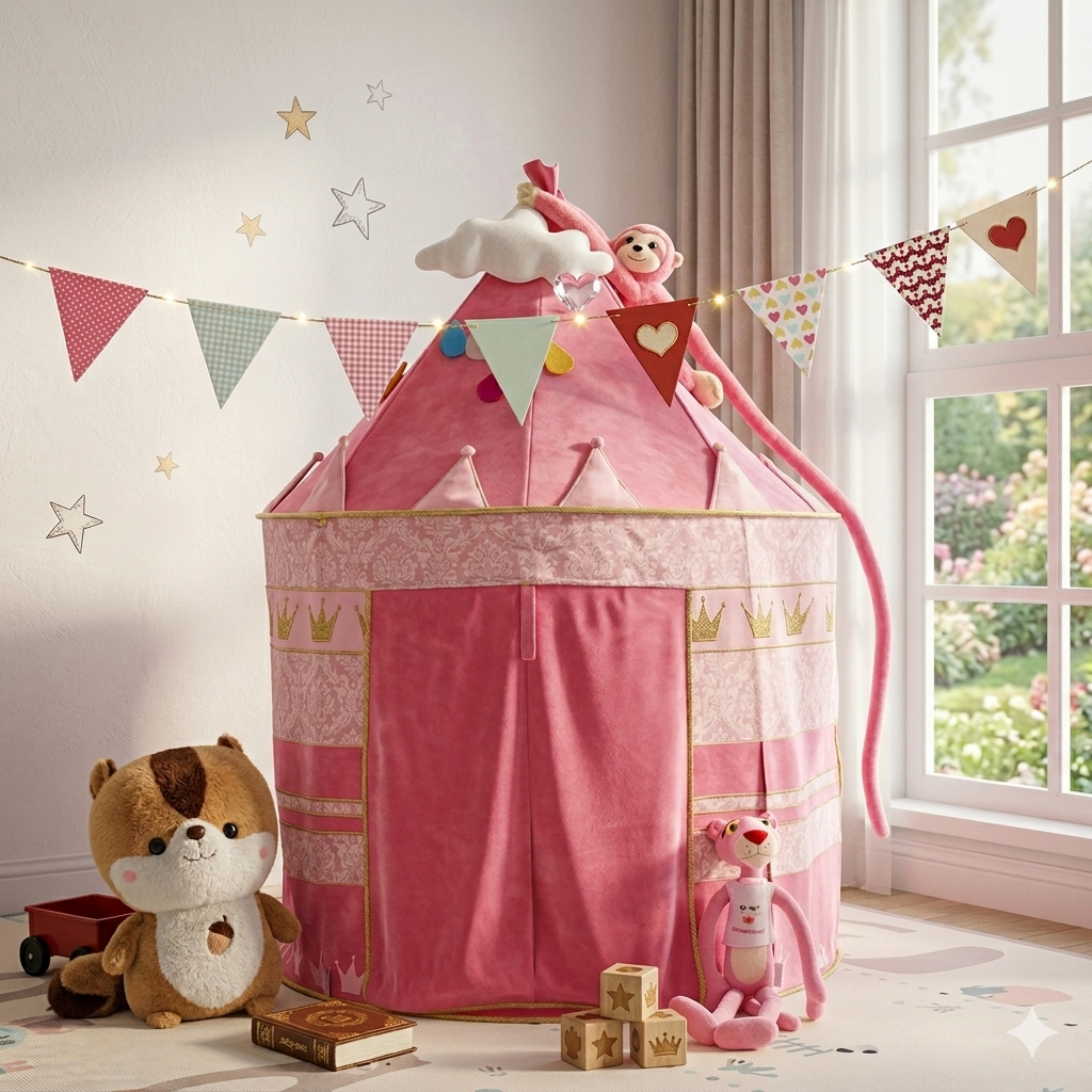Portable Cubby Tent House for Kids