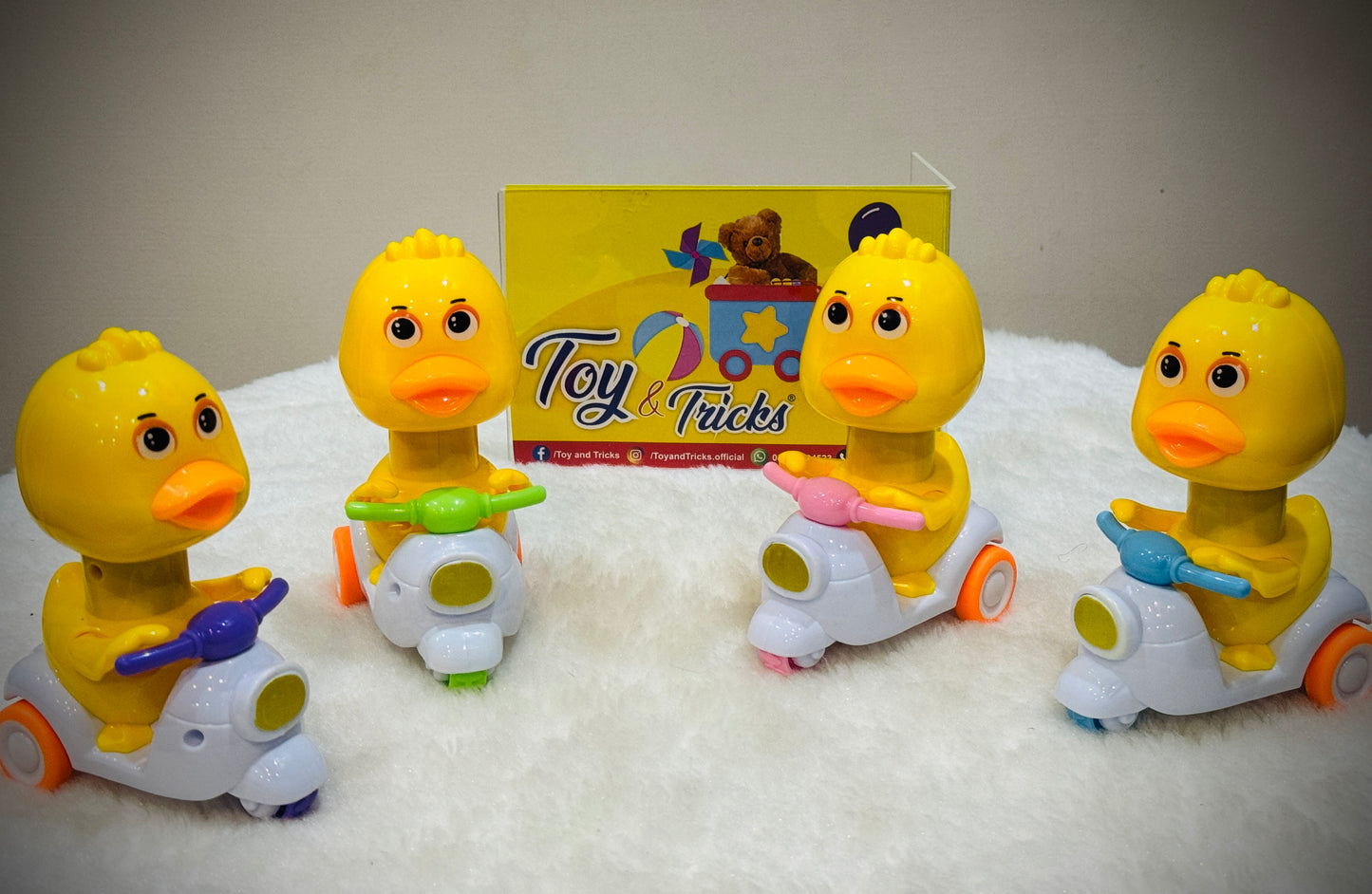 Friction Duck Motorcycle- Single Piece