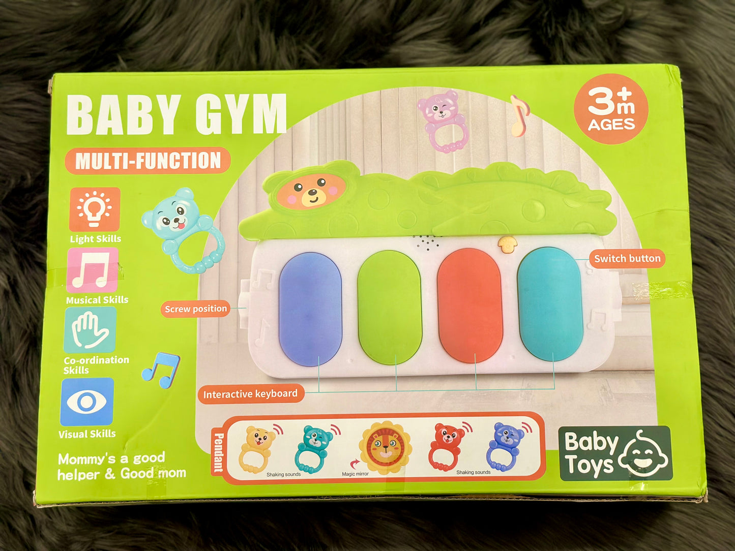Baby Fitness Stand Music Play Gym Activity