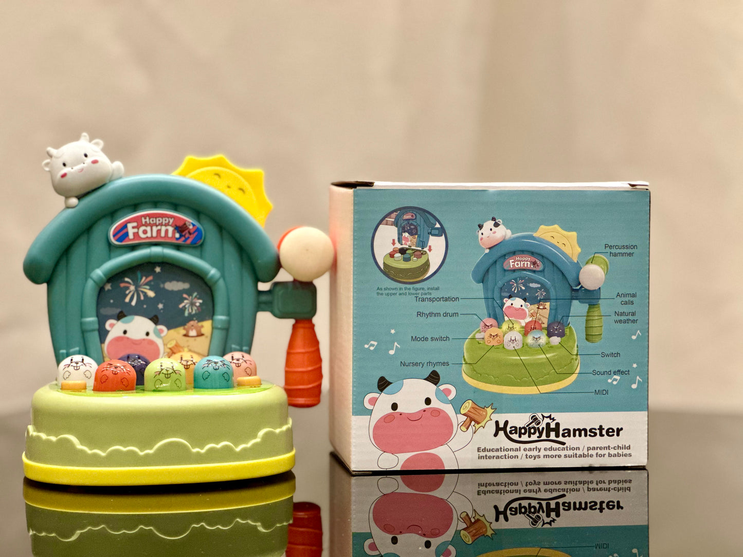 Baby Toy  Happy farm Whack-A-Mole Game