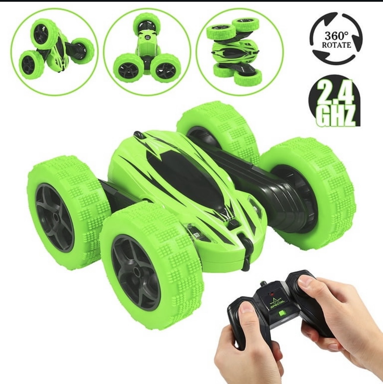 Turbo twist stunt car