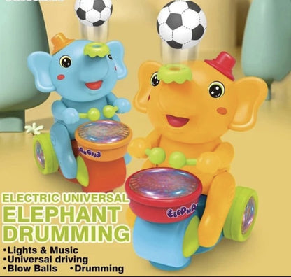 Cute Elephant Drum Car