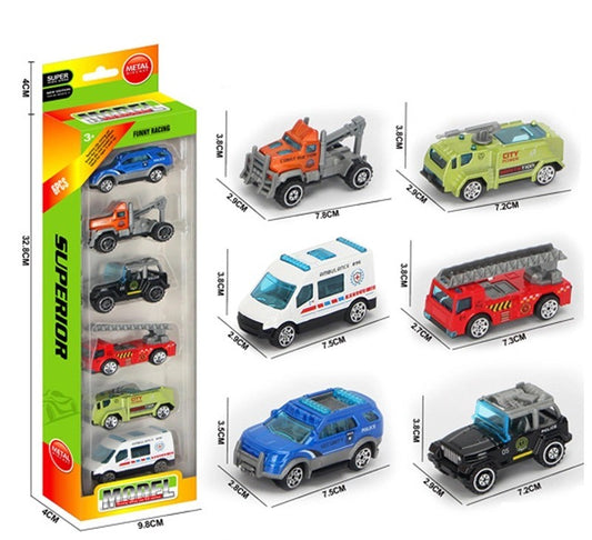 Mini Alloy Team Car Set (6 pieces)