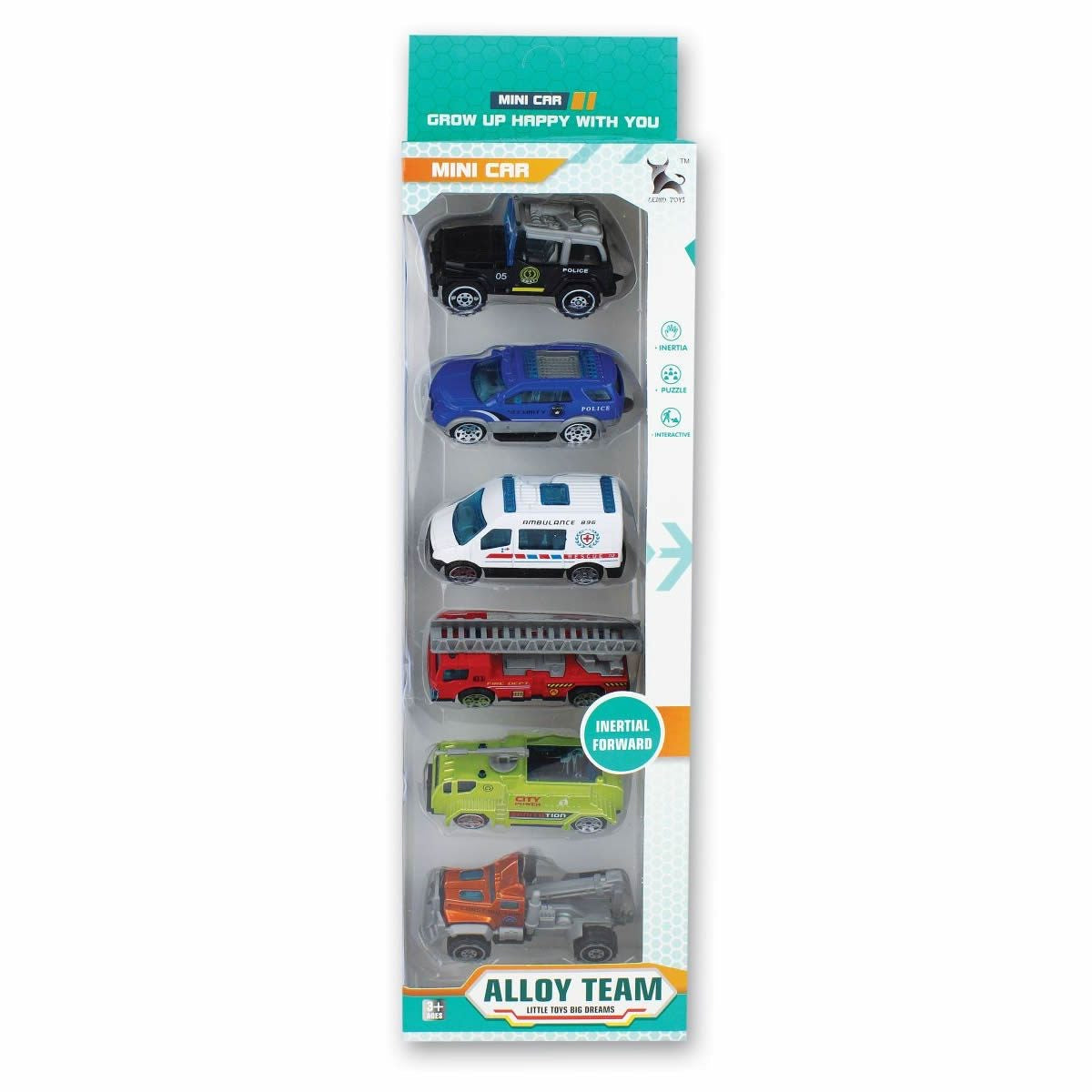 Mini Alloy Team Car Set (6 pieces)