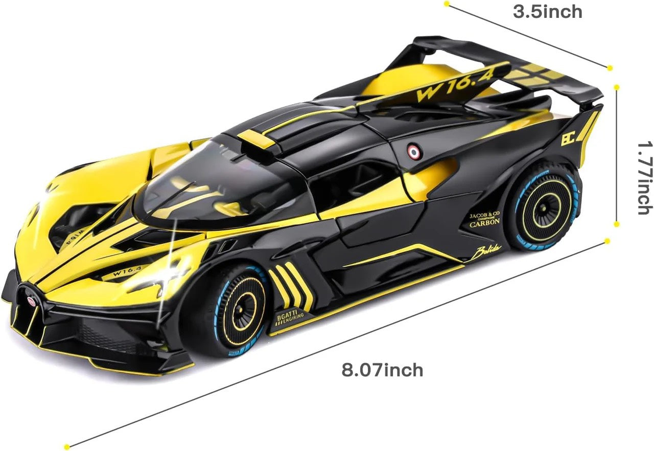 1:24 Scale Die-Cast Bugatti Bolide Horn & Smoke