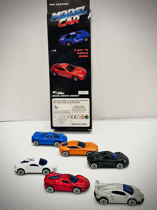 Die-Cast Model Car Set (6-Pack)