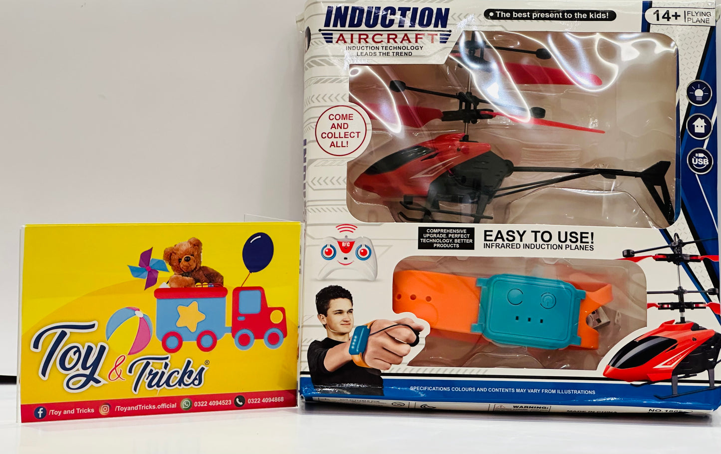 Induction aircraft with watch