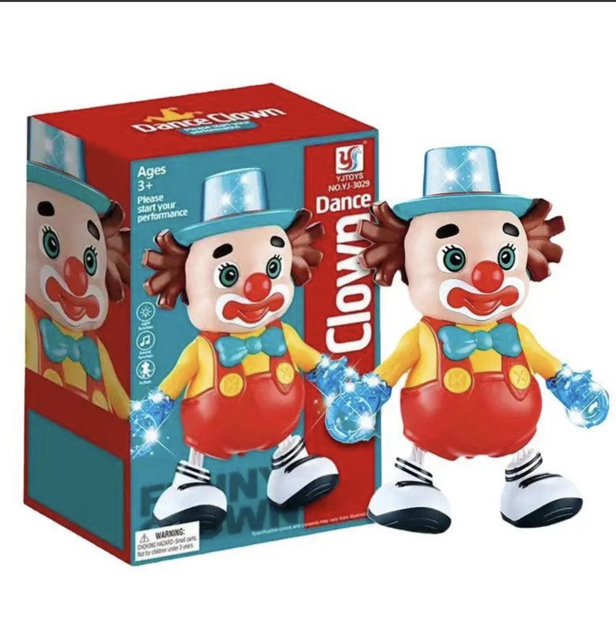 Dancing Clown Joker with Music Flashing Lights Toy