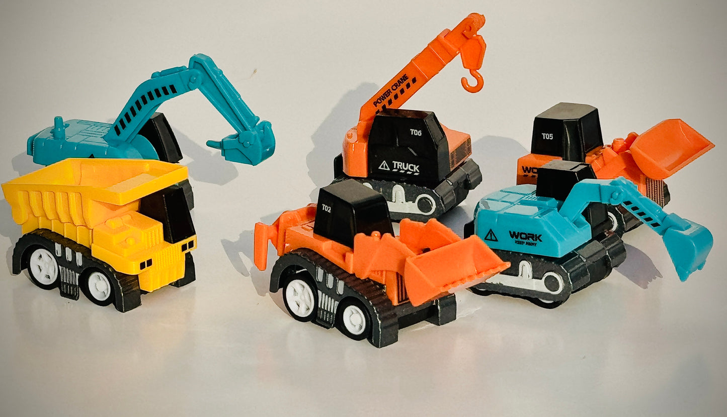 Construction Vehicle Pull-Back Toy Set