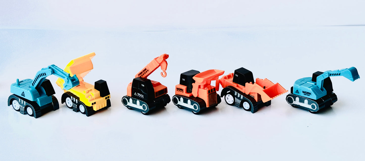 Construction Vehicle Pull-Back Toy Set