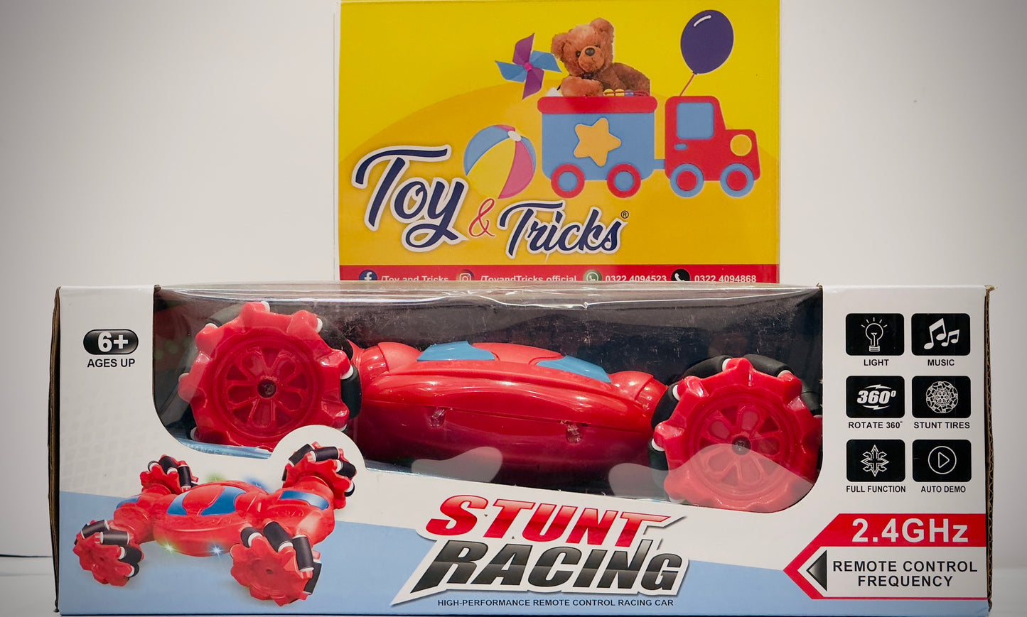 Stunt racing watch car