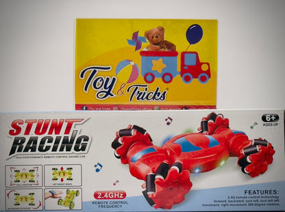 Stunt racing watch car