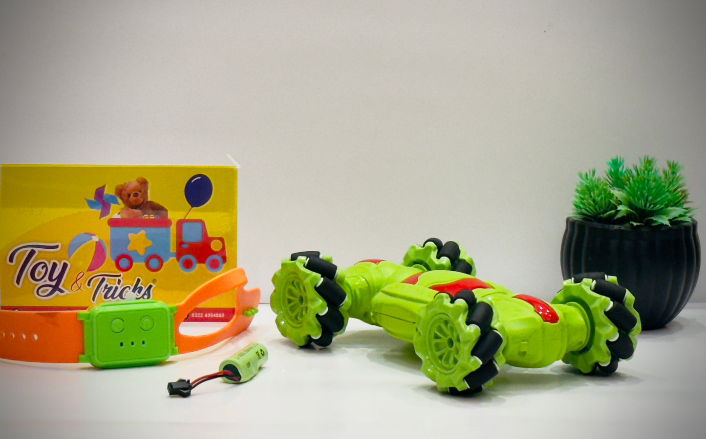 Stunt racing watch car