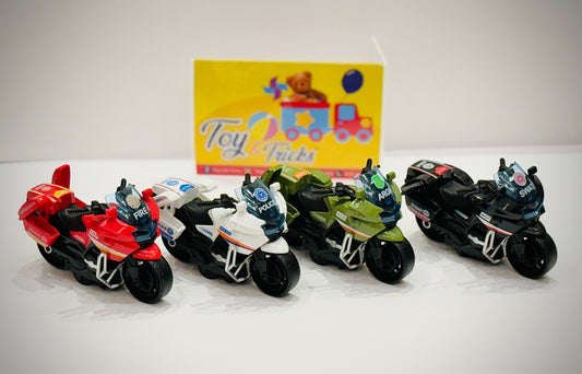 Police Fire Motorcycles Toy - 1pc