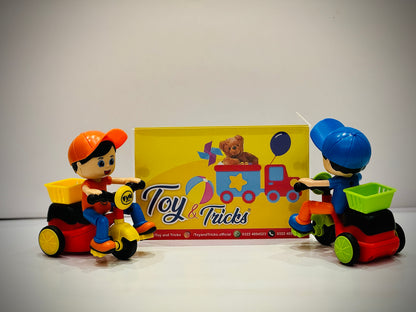 Mini Cartoon Tricycle Delivery Boy