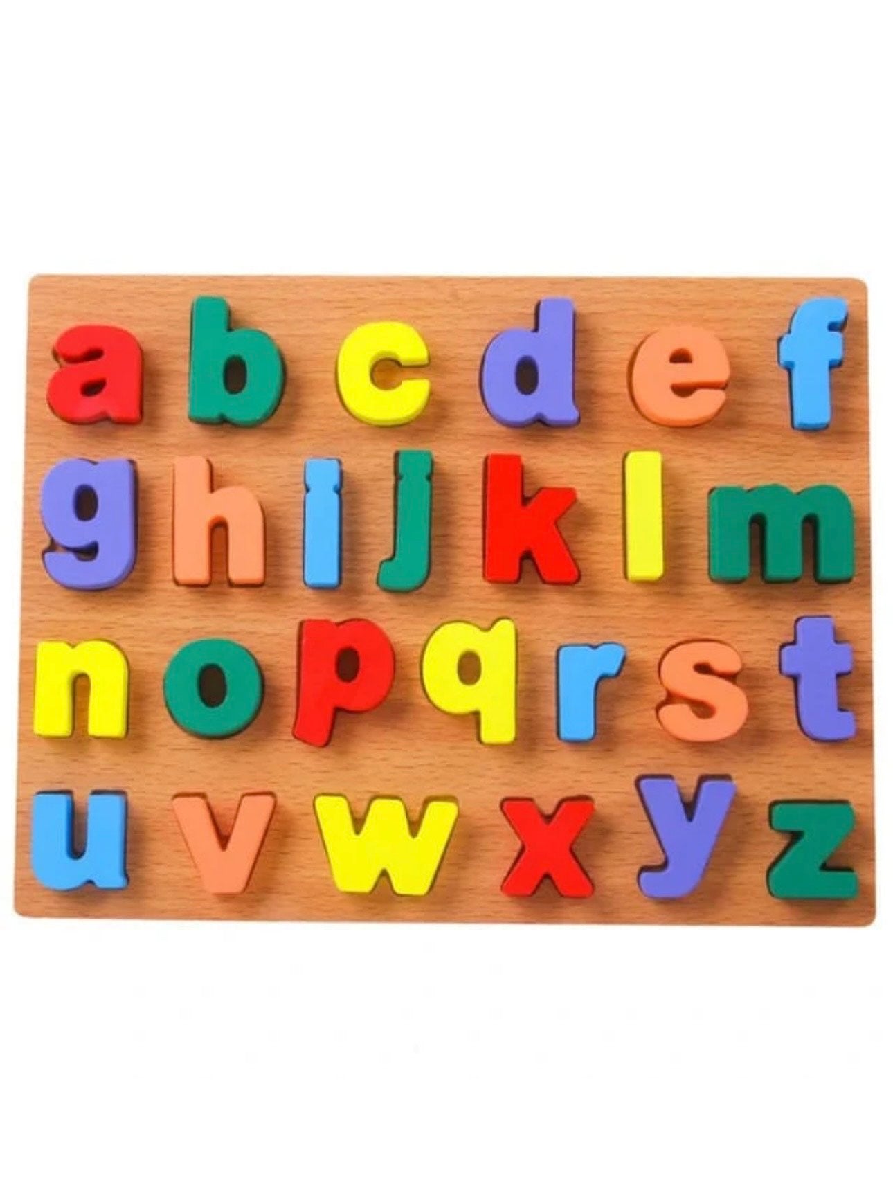 Wooden 3d Colorful Alphabets,Numbers & Shapes Sorting Boards