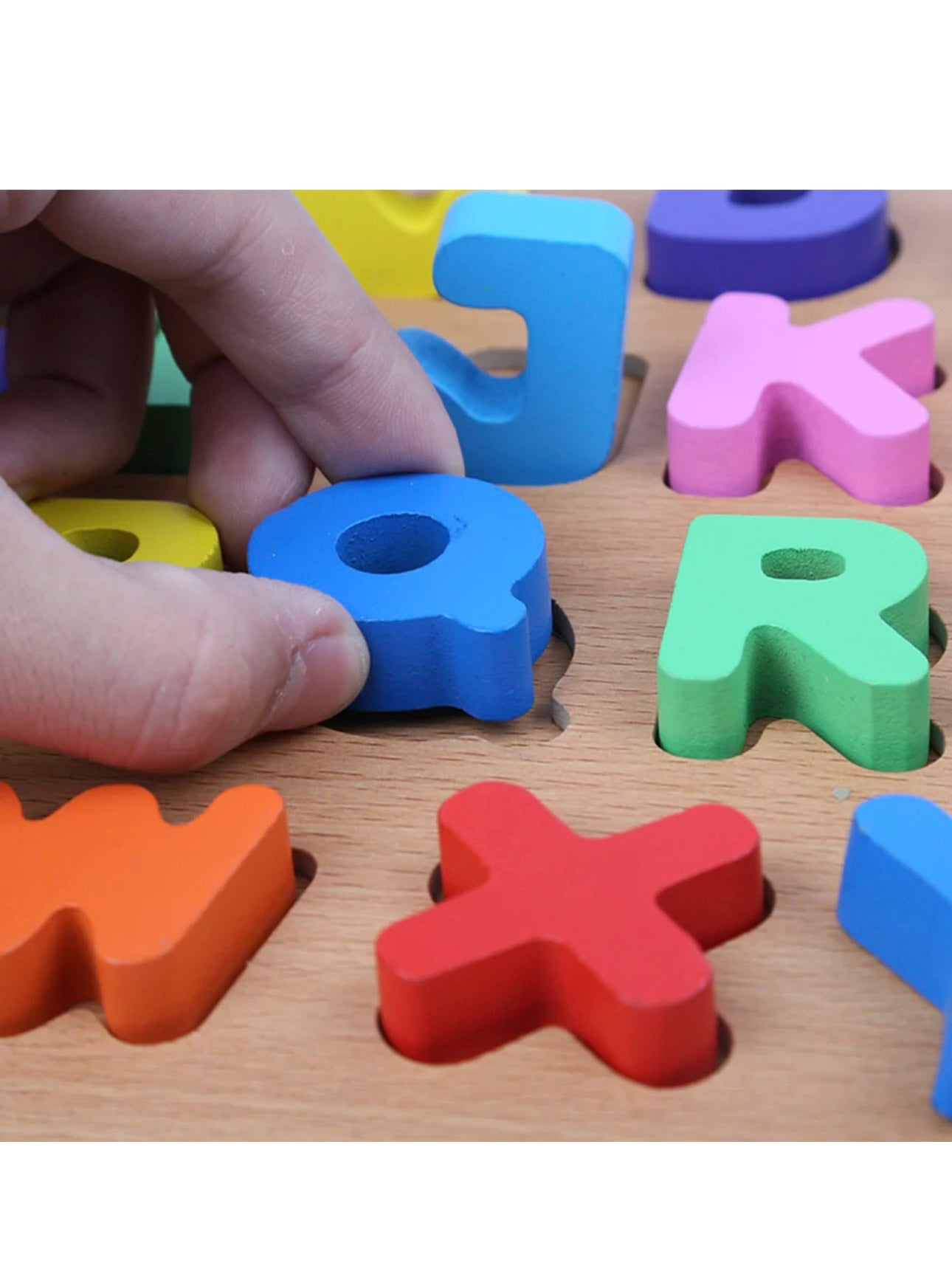 Wooden 3d Colorful Alphabets,Numbers & Shapes Sorting Boards