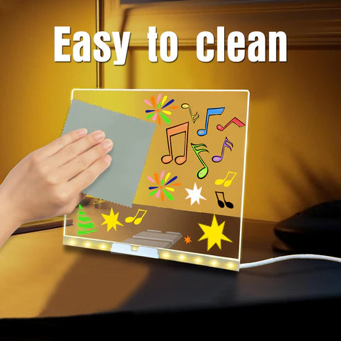 LED Light-Up Writing Board with Markers