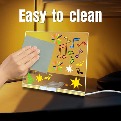 LED Light-Up Writing Board with Markers