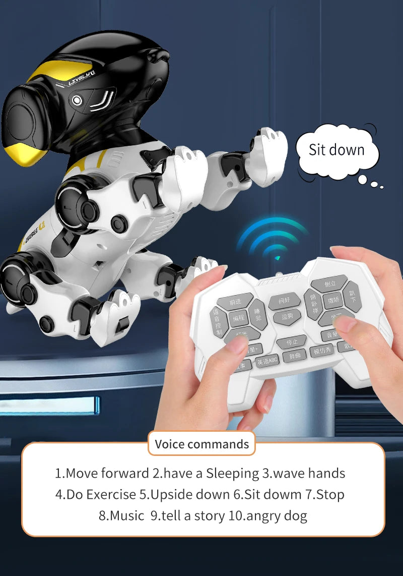 Remote Control Robot Dog With Voice Intelligent Walking Dancing Pet