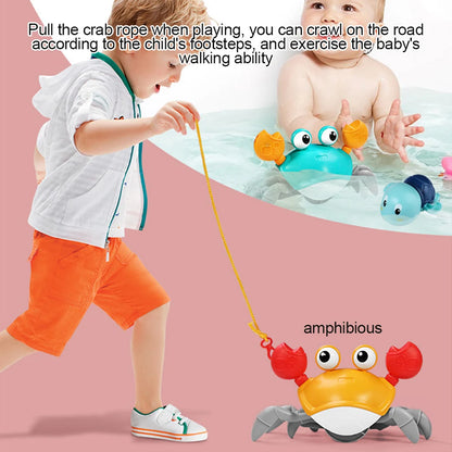 Crawling crab baby toy