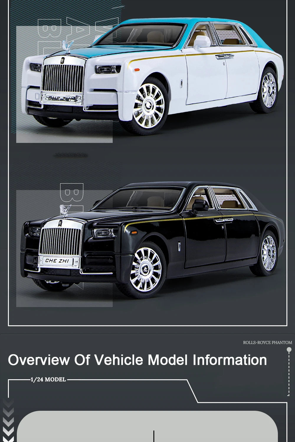 1:32 Roll-Royce Mansory Phantom Die-cast Car