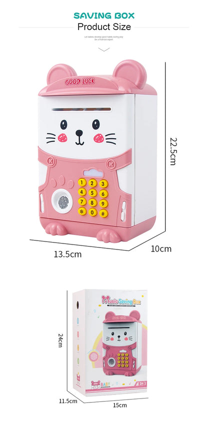 Musical Money Saving Box with Fingerprint Sensor