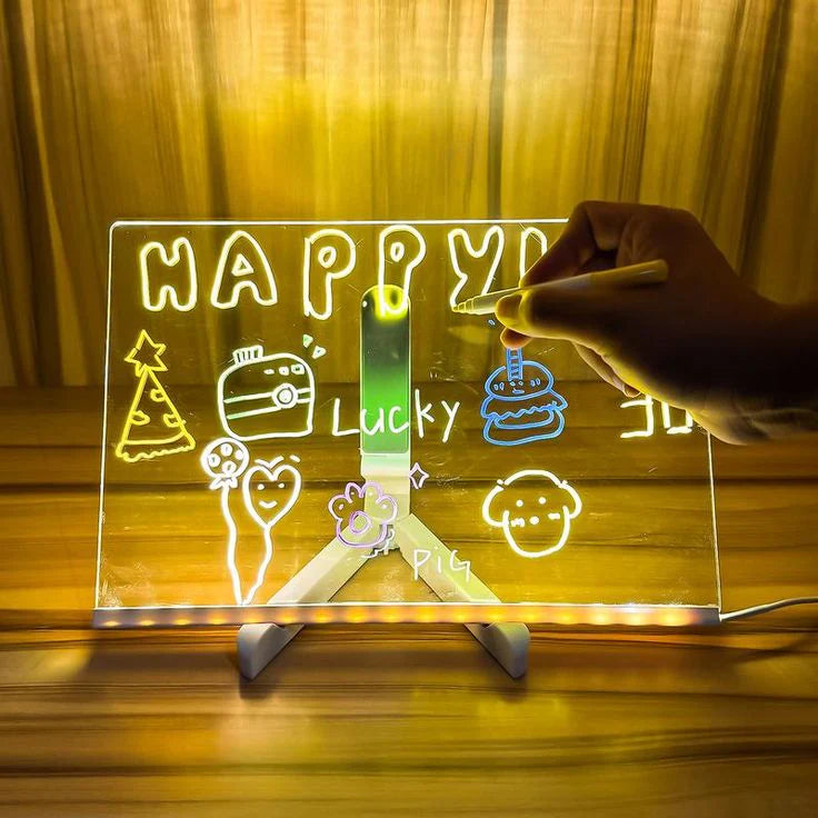 LED Light-Up Writing Board with Markers