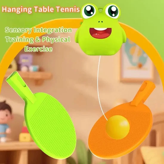 Frog Hanging Table Tennis Adjustable Play Set