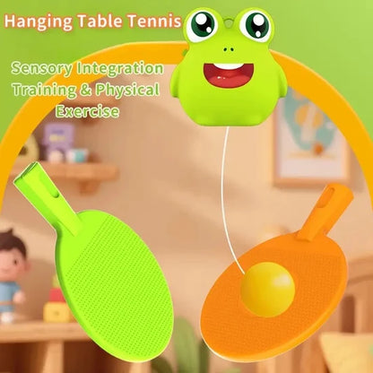 Frog Hanging Table Tennis Adjustable Play Set