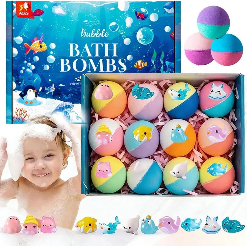 Kids Surprise Bath Bomb – 1 Pc Colorful Fizzy Bath Bombs