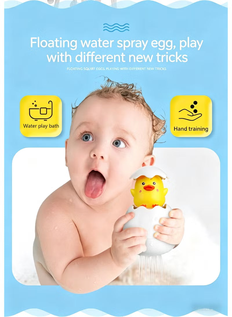 Yellow Duck Bath Sprinkler Toy, Baby Bathroom Water Play Shower Toy